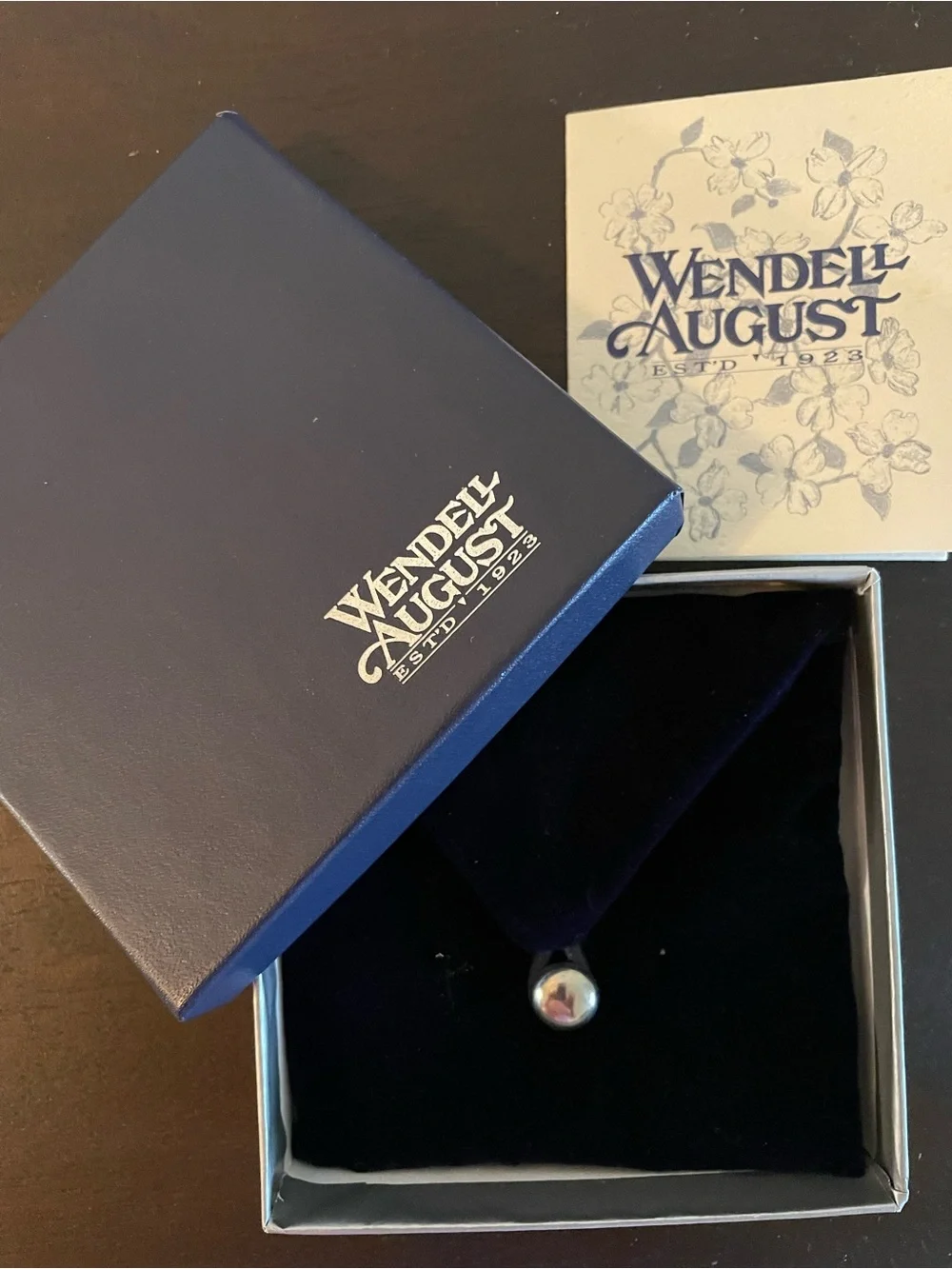 Wendell August Aluminum Hand Mirror - Monogram “A”
